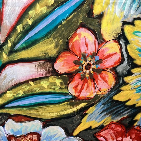 Laural Home Floral Shower Curtain Boho Boutique Floral 71” x 72” - Picture 4 of 11